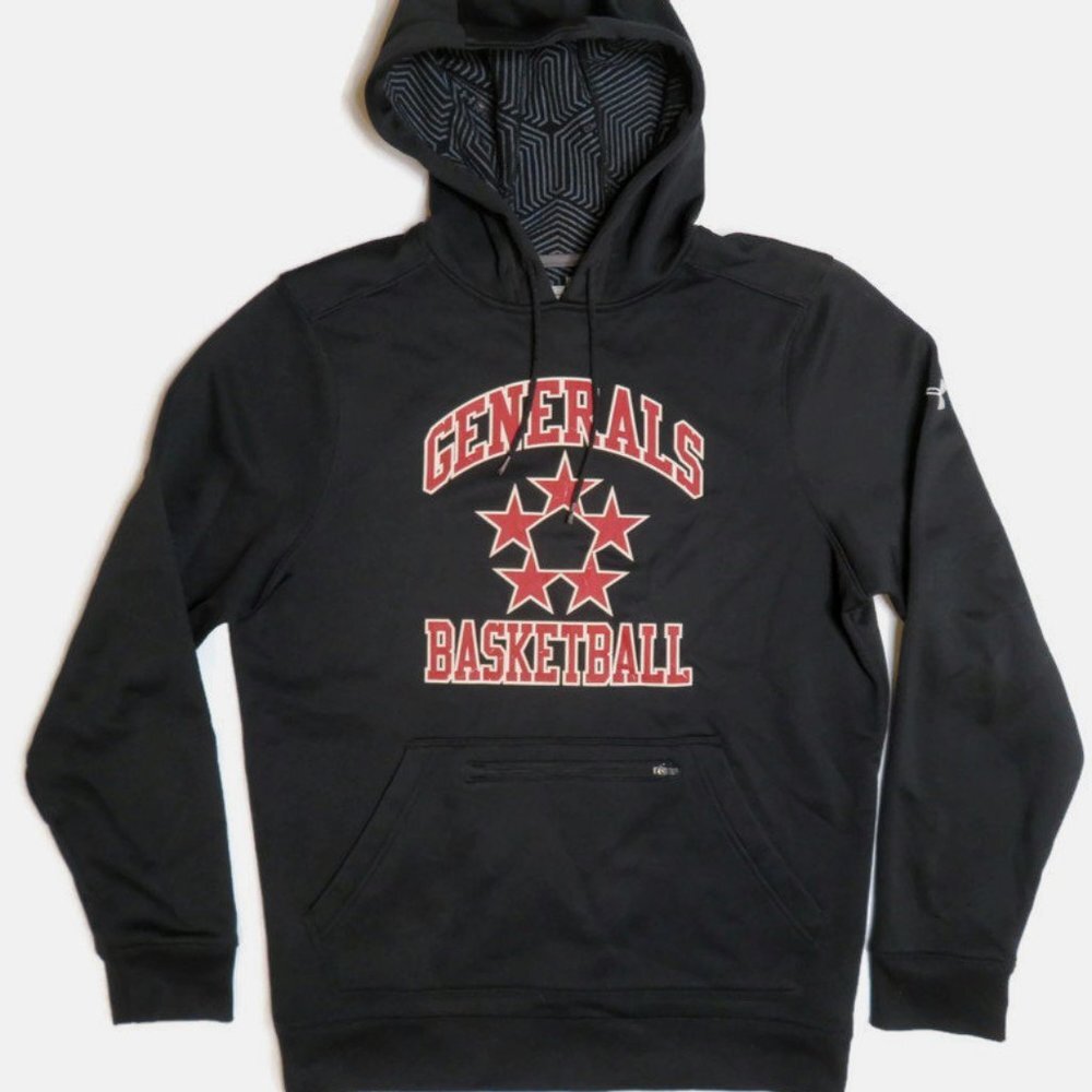 Under Armour Hoodie Mens Small Black‎ Generals Basketball Pullover ColdGear